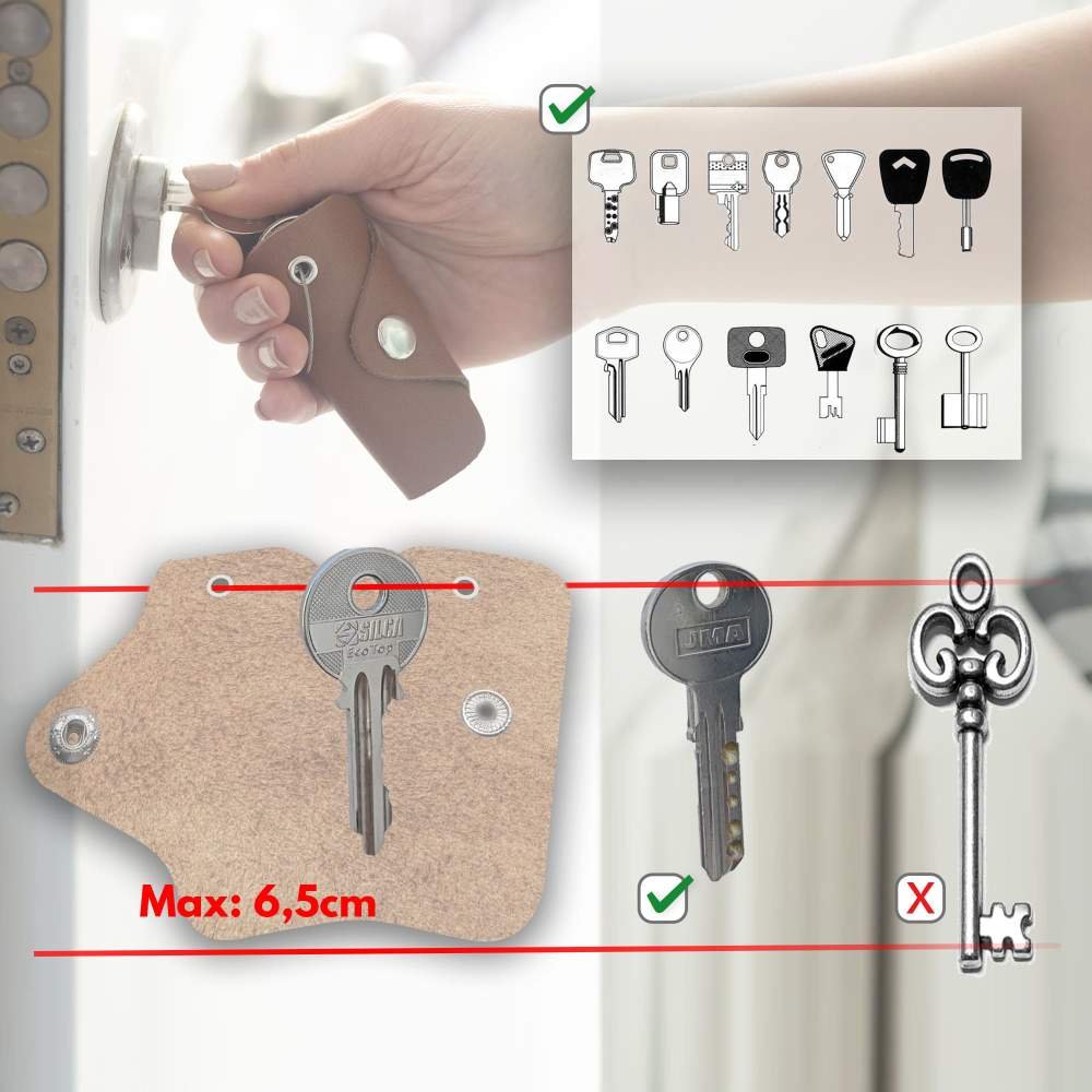 Funda Estuche de Cuero para llaves de bolsillo - Imagen 5